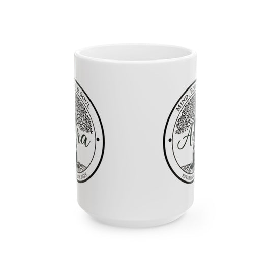 Aura Ceramic Mug - Perfect Gift for Mindfulness, Meditation, Yoga Lovers | 11oz, 15oz | Soulful Coffee or Tea Drinkware